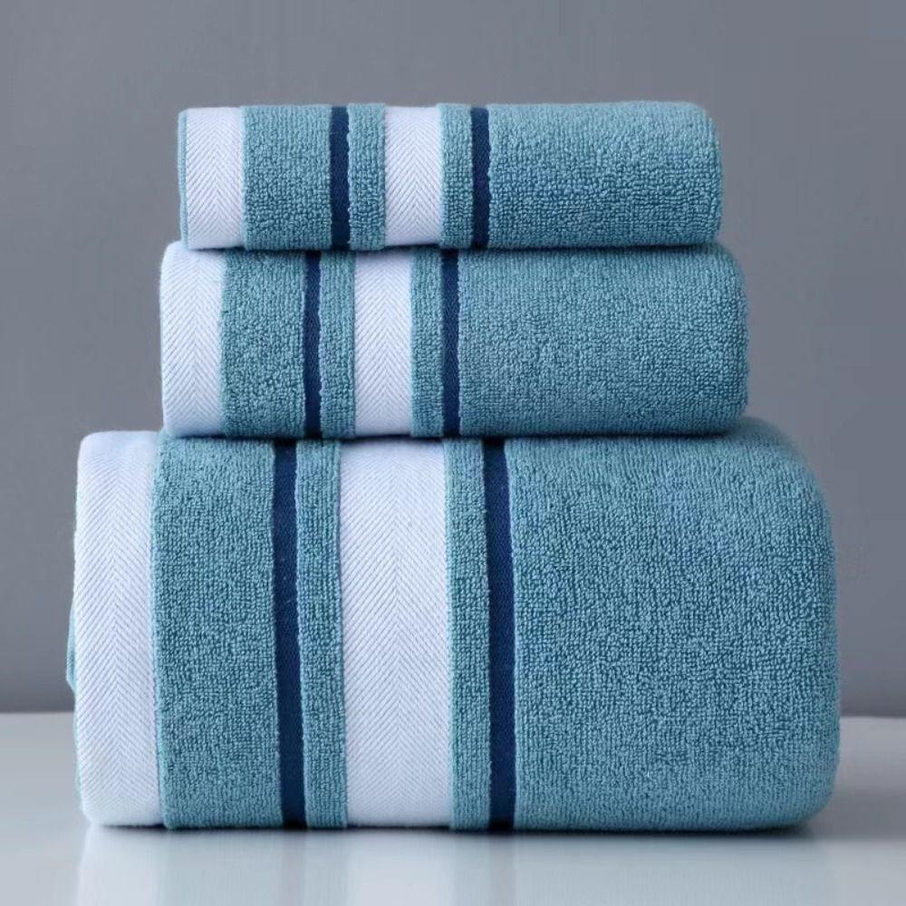 Luxury Large Stripe Bath Towel 70x140cm Couple Shower Towel Beach Towel Sports Towel  Couple