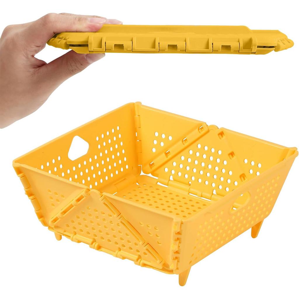 1 PCS Foldable Silicone Colander - Food Grade, Vegetable Fruit Drainer