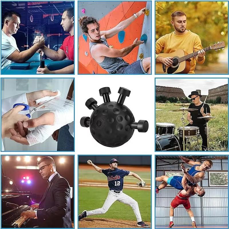 Five-Finger Trainer with Grip Ball,Finger Rehabilitation Device,Hand Strength Training, Wrist Gripper, Portable Finger Exerciser