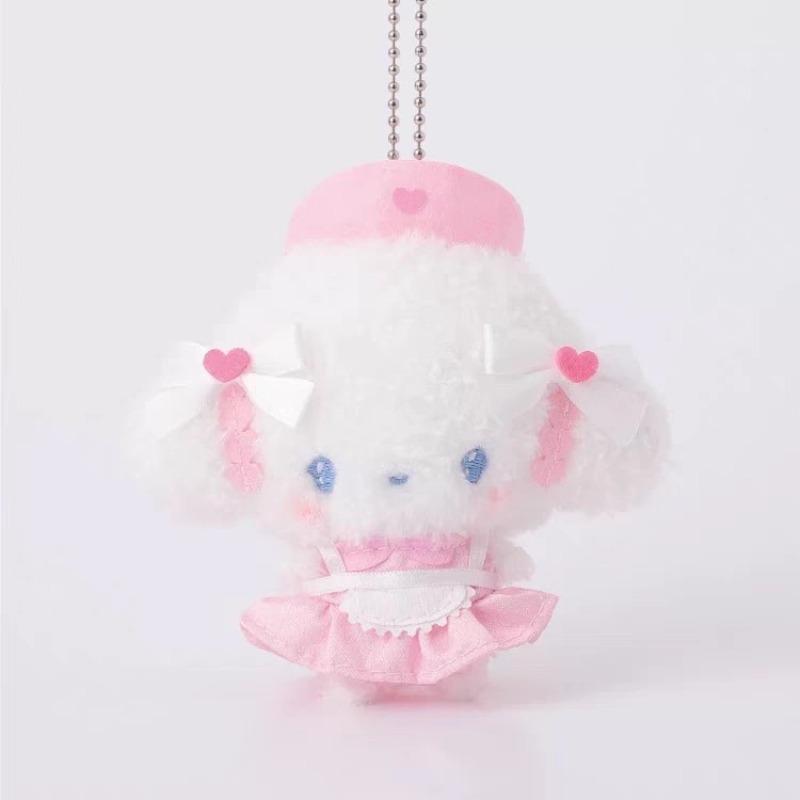 Plush Keychain Kuromi MY Melody Cogimyun Hello Kitty Angel Nurses Series KThingS Bag Pendant Soft Stuffed Birthday Gifts