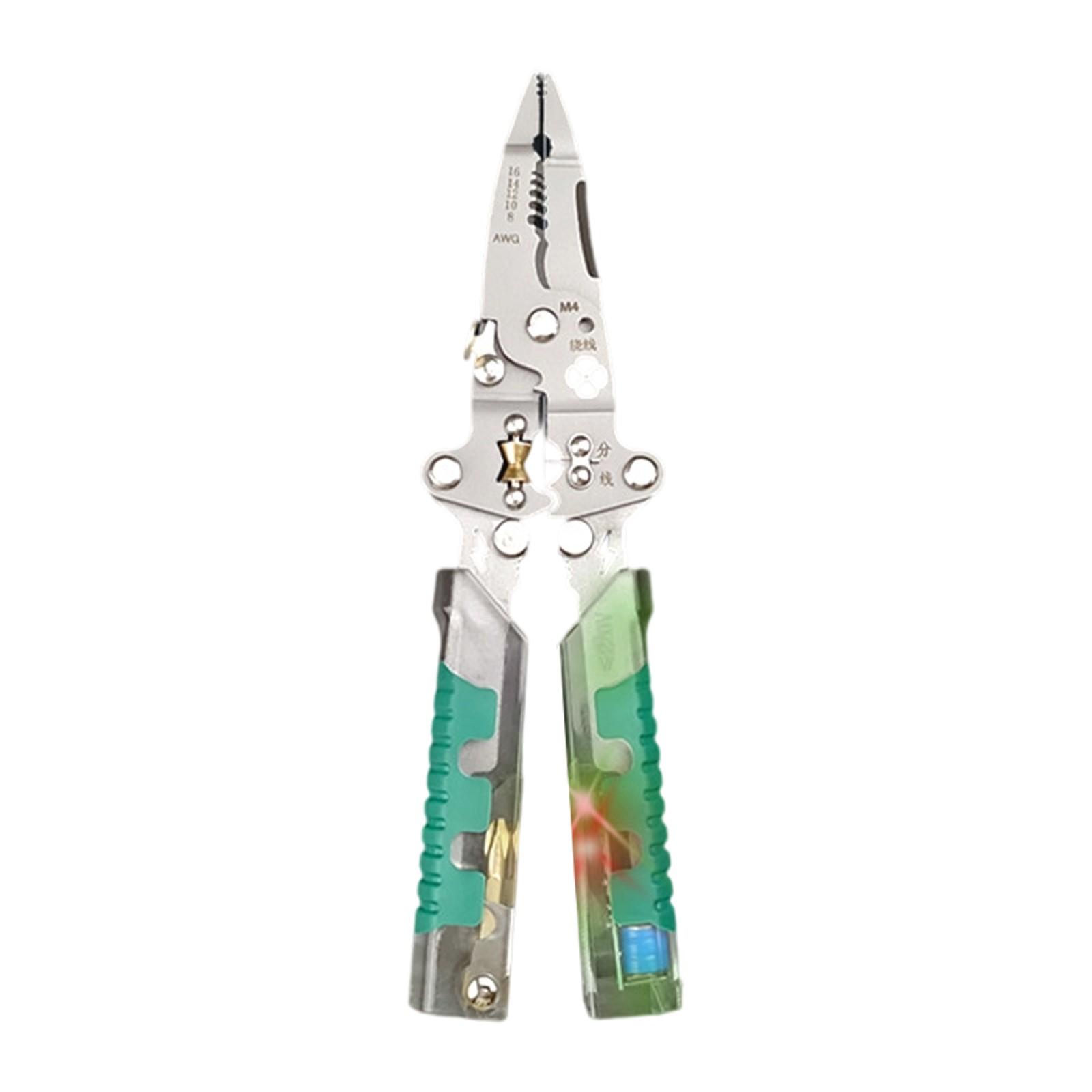 

Профессиональные электрические плоскогубцы для зачистки и резки проводов с эргономичной рукояткой для чистого и безопасного реза, промышленные, простые в использовании A