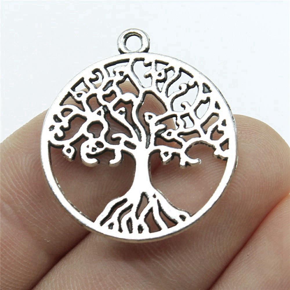 Runde Lebensbaum Anhänger Charms Paar Schmuck Modezubehör