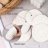 DomeStar Drink Coasters Set of 6, 3.5 Inch, Boho Furniture and Modern Farmhouse Decor Drink Coasters, Minimalist Non-Slip Tabletop Protection