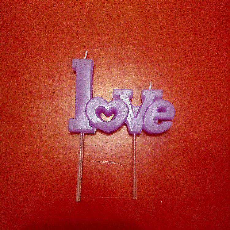 Romantic Candles for Home, Cake, Birthdays, Valentine s Day - English Love Collection