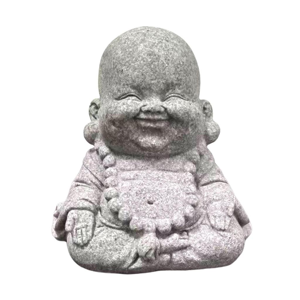 Buddha Statue Hand Carved Buddhism Decorative Figurine Buddha Sculpture for Living Room Home Shop Tabletop Indoor Outdoor