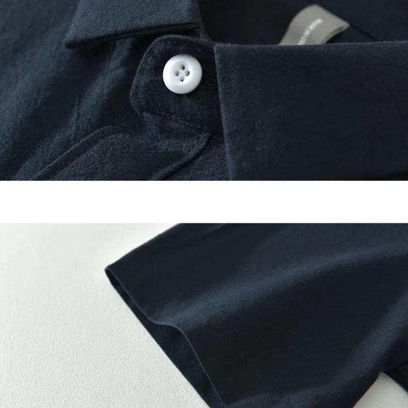 Summer Shirts for Men Simple Style Daily 100 Cotton Short Sleeve Men Tops Turn-down Collar 100cotton White Shirt Comfort Casual Shirt