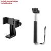 Universal 360° Rotatable Phone Clip Holder, Adjustable Smartphone Mount with 1/4" Hole for Tripod Selfie Stick Live Stream Vlog