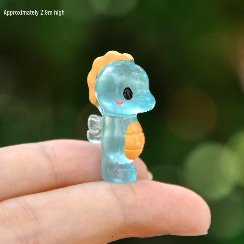 Moss Micro-Landscape: Luminous Marine Animal Figurines for Fish Tank Decoration