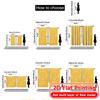 2D Flat Printing  2pcs Golden Noel Minimalist Popular Curtains Yarn Curtains Decorations Outdoor Perfect for Bedroom & Various