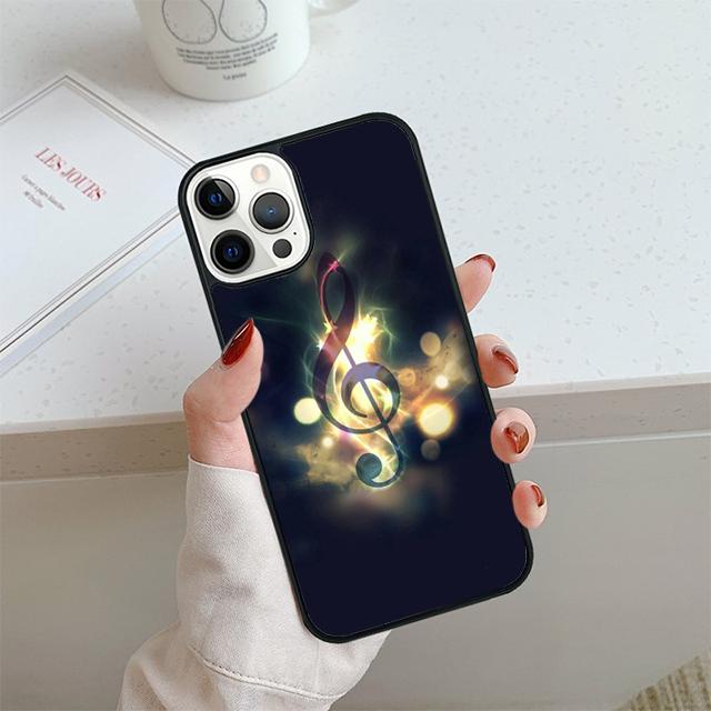 Music Notes Phone Case For iPhone 17 Air 14 15 16 13 12 Cover For Apple iPhone 17 Air 14 15 16 Pro Max 6S Plus Coque