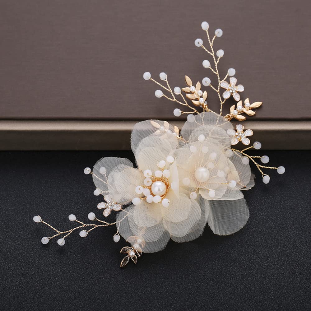Children's Hair Ornament, Flower Hair Clip, Elegant Hair Accessory for Girls, Perfect for Photo Shoots, Piano Recitals, Entrance Ceremonies,