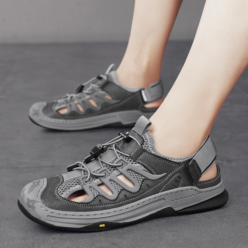 Летние мужские сандалии из натуральной кожи — фото 3