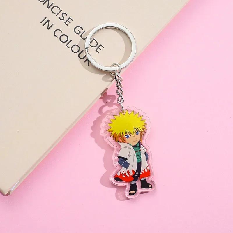 Naruto anime peripherals acrylic keychains toys cartoon schoolbags adorable plus exquisite tiny keychains present