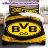 football Logo Pattern Bedding Quilt Set Quilt Cover Pillowcase Home Decoration Birthday Gift (1*duvet cover+ 2*pillowcase, without core)