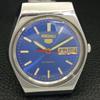 AUTOMATIC VINTAGE SEIKO 5 JAPAN 6309A MENS BLUE COLOR DIAL WATCH a702622-1 R209-a702622