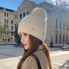 Hut Herbst und Winter Damen Warme Wollmütze Fleece Verdickte Strickmütze Niedliche Ohrenmütze Lässig Outdoor- & Weihnachtsbekleidung