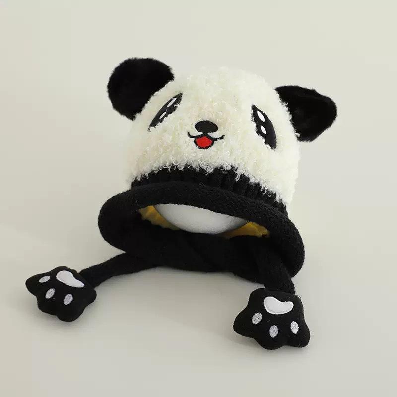 Winter Baby Hat Warm Boys and Girls Bald Hat Cute Super Cute Cartoon Children's Plush Ear Hat