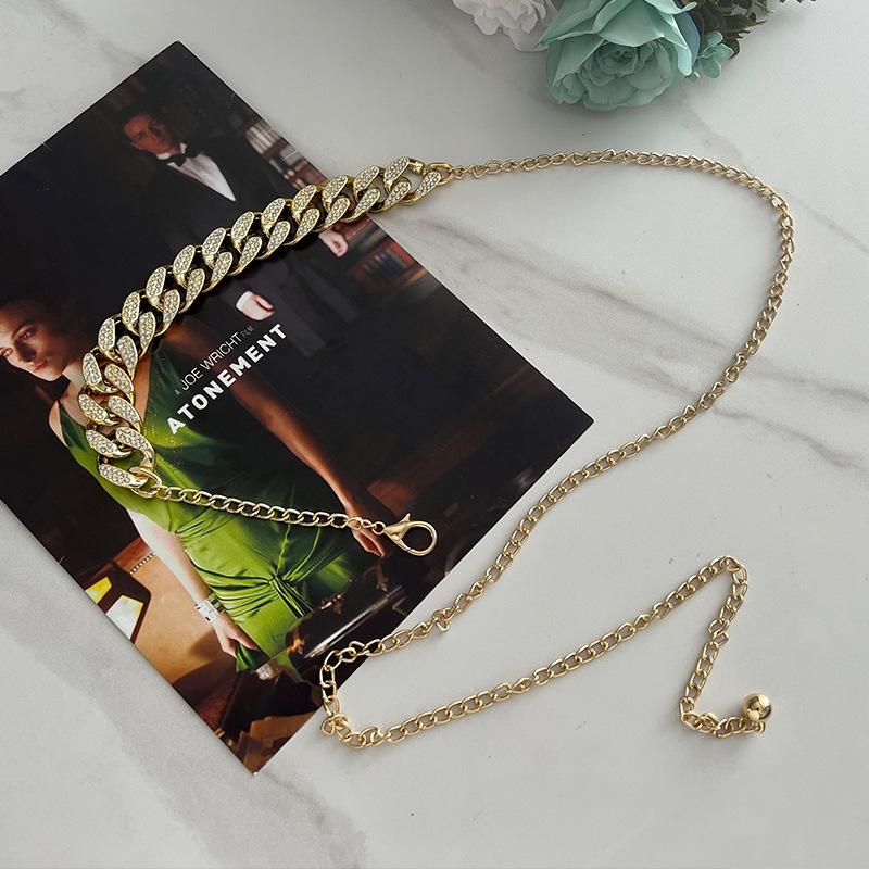 Metal Waist Chain Women'S Thin Belt Decoration With Skirt Suit Xiaoxiangfeng Jeans Chain
