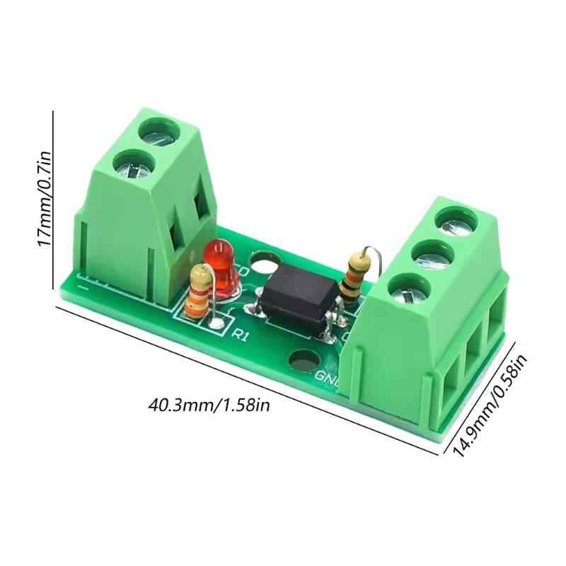 PC817 Optocoupler Isolators Board Module DC3V-5V/12V/24V 1CH Signal Amplifiers For PLC Control And Circuit Protections