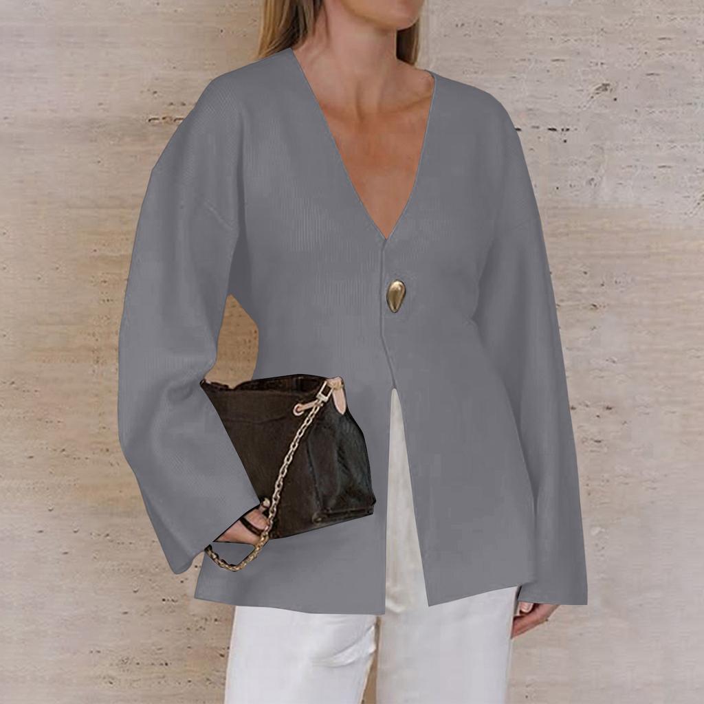 Elegantes, anspruchsvolles und hochwertiges Langarm-Shirt-Pullover für Damen
