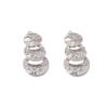 Personalized Ear Clips, Irregular Geometric Multi-Layer Laminated Alloy Earrings, Pierless Ear Clips
