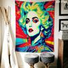 Custom Madonna Wall Hanging Printed Fabric Blanket Decorative Tapestries for Bedroom Living Room Home Decor
