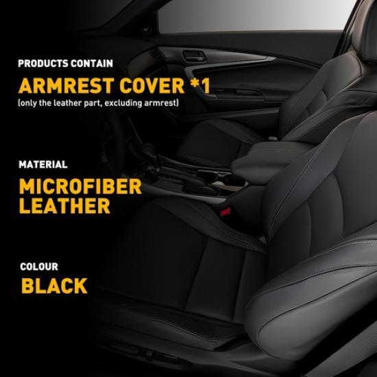 FOR 2013-17 Honda Accord Center Console Lid Armrest Leather Replacement Cover EA