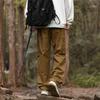 Working Pants Men's Spring and Autumn Loose Straight Cotton Large Size Large Pocket Black Casual Trousers