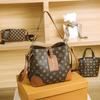 Spring and Summer Women's Bags, Premium Bucket Bags, Letter-printed Retro Shoulder Messenger Bags
