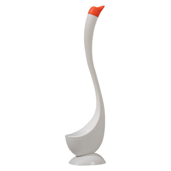 

Набір туалетних щіток із вентильованою основою. Щітка для чищення у формі лебедя для потужного чищення. Скрубер для ванної кімнати білий