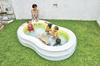 JILONG Riesiger Achter-Pool 240 x 140 x 47 cm (aufgeblasene Größe) mit großem luftgesteuertem Ablassstopfen JL-687928 BL Groß
