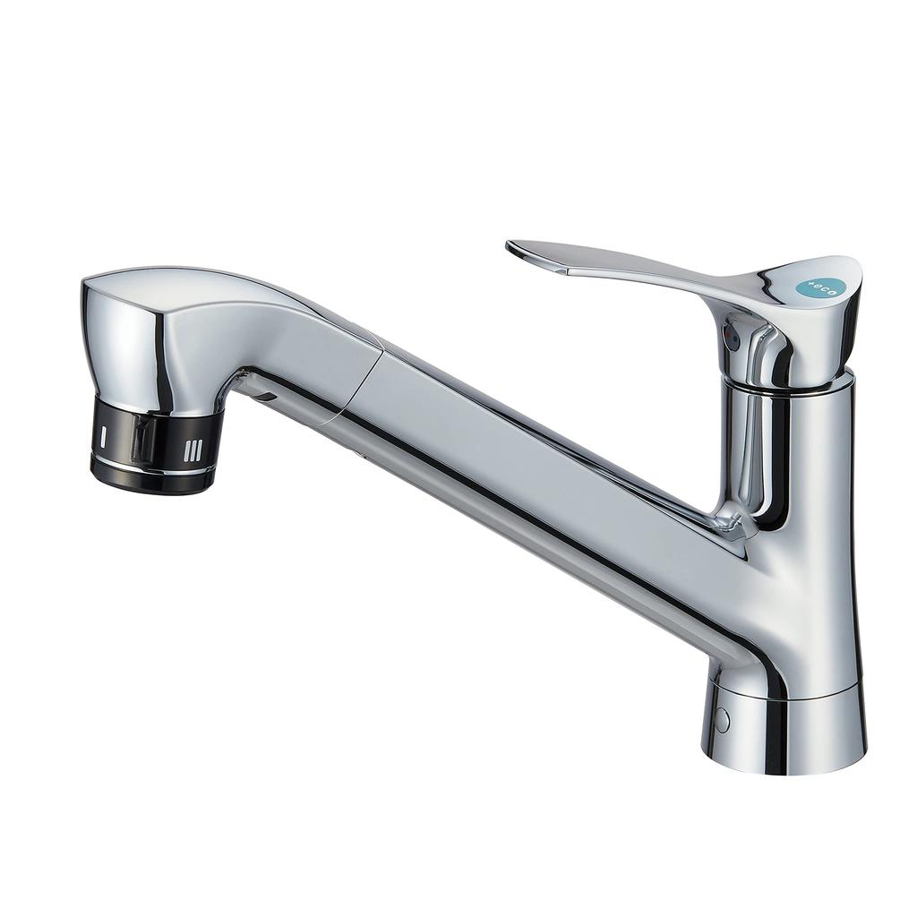 SANEI Single Faucet with Ultra Fine Bubble Generator, Top-Mounted, Silver, K87121ET6JV-13