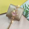 5PCS Women's Clover Minimalist Watch Set Women's Quartz Watch with Bracelet, Necklace, Ring, Earring Gift Box, Luxury Watch