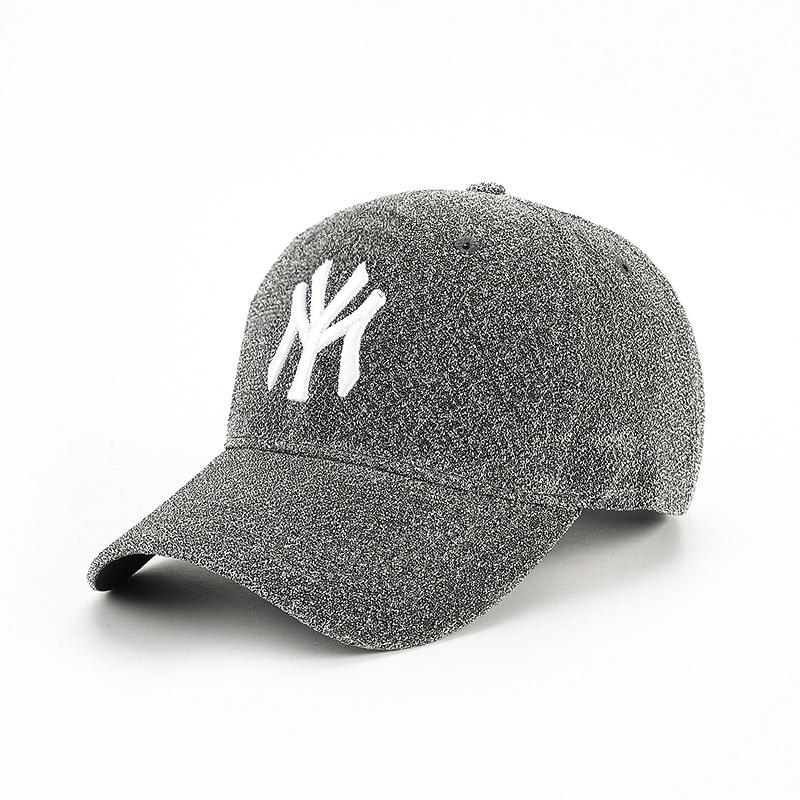 Женская бейсболка высокого класса в корейском стиле: Осенне-зимняя шляпа-утка NY, Экстрабольшая, Глубокий дизайн для более стройного лица Adjustable