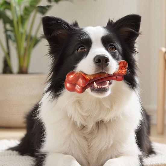 Pet Chew Toy Realistic Simulated Bone Design Dogs Molar Teeth Cleaning Toy Bite-resistant Food-Grade PP Material Pet Toy