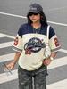 Dámské Vintage Síťované Tričko s Číslem 23 Oversize Volné Streetwear Sportovní Krátký Rukáv