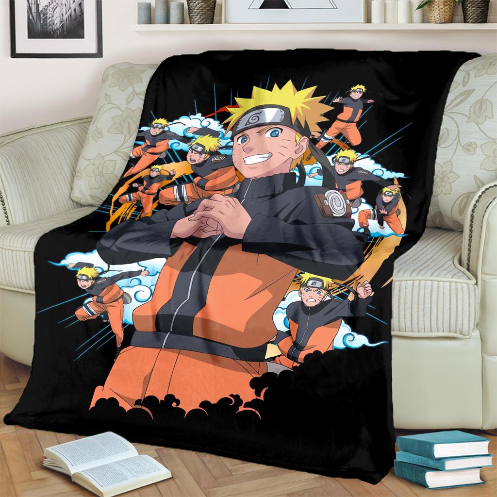 Anime-Print Blanket Warm Comfortable Flannel Blanket for Bedrooms, Sofas, Beds, Chairs, Picnics, Travel -LXR52