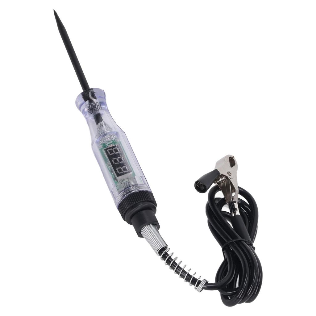 Digitaler LED-Schaltkreistester 3?70V Tragbarer Kfz-Schaltkreistester mit Federdraht und langem Stahl