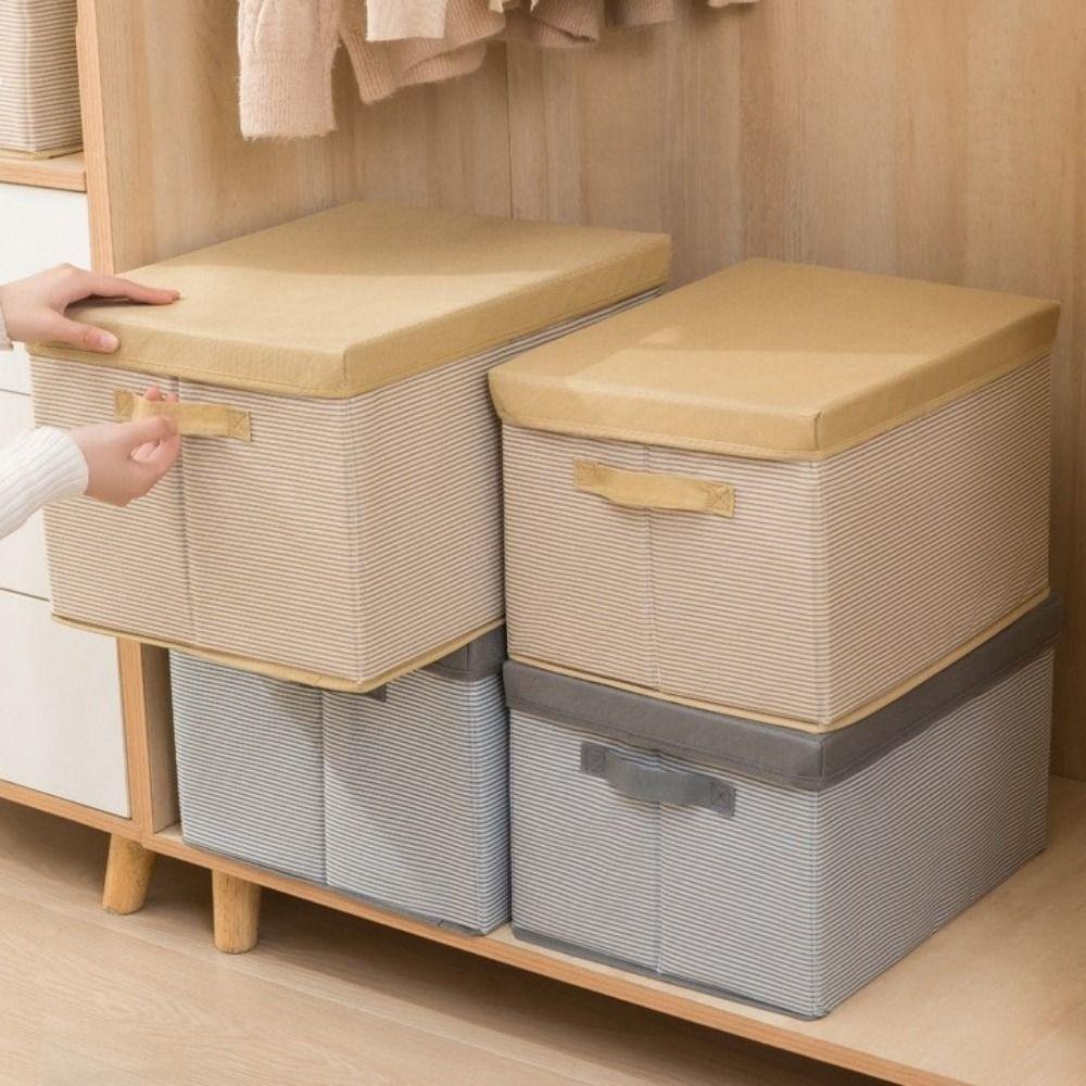 Dust-proof Cover Clothes Storage Box Large Capacity Toy Storage Box  Home Furnishings