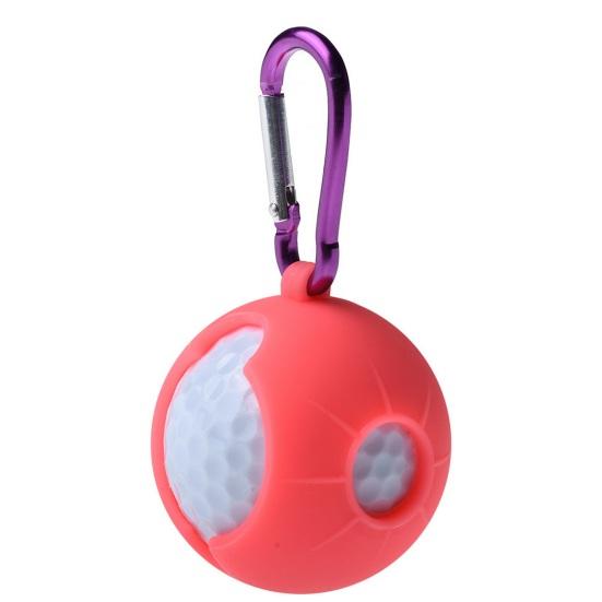 Silicone Golf Ball Protective Cover, Universal Golf Ball Holder with Carabiner, Portable Golf Ball Carrier Protector Sleeve, Golf Accessories