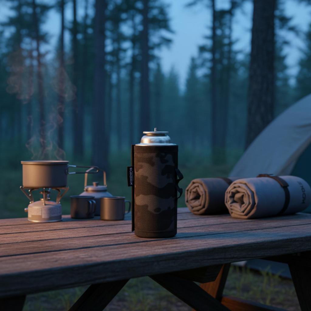 Polyester Gas Canister Cover | Zippered, Tank guard Case, for Camping, ,
