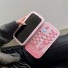 Funda de silicona rosa fucsia con forma de concha, con espejo de amor, para iPhone 16 15 Pro 14 13 Pro Max 15, funda suave a prueba de golpes, regalo para chica