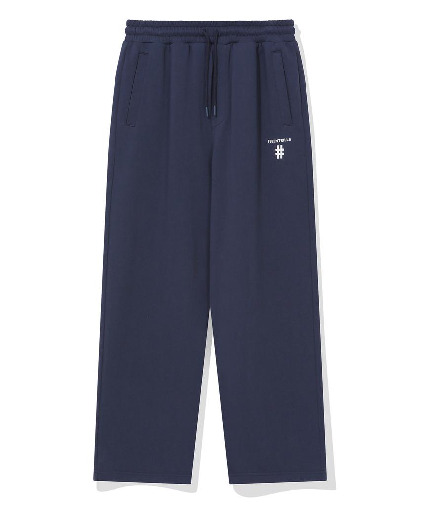 BEENTRILL Essential Hashtag Logo Sweatpants (Indigo)