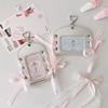 Porte-clés Ruban Style Ballet Porte-cartes de crédit Porte-cartes d'identité Porte-cartes Photocard Idole Fille Poches pour Cartes de Bus Étudiant Portefeuilles Cartes