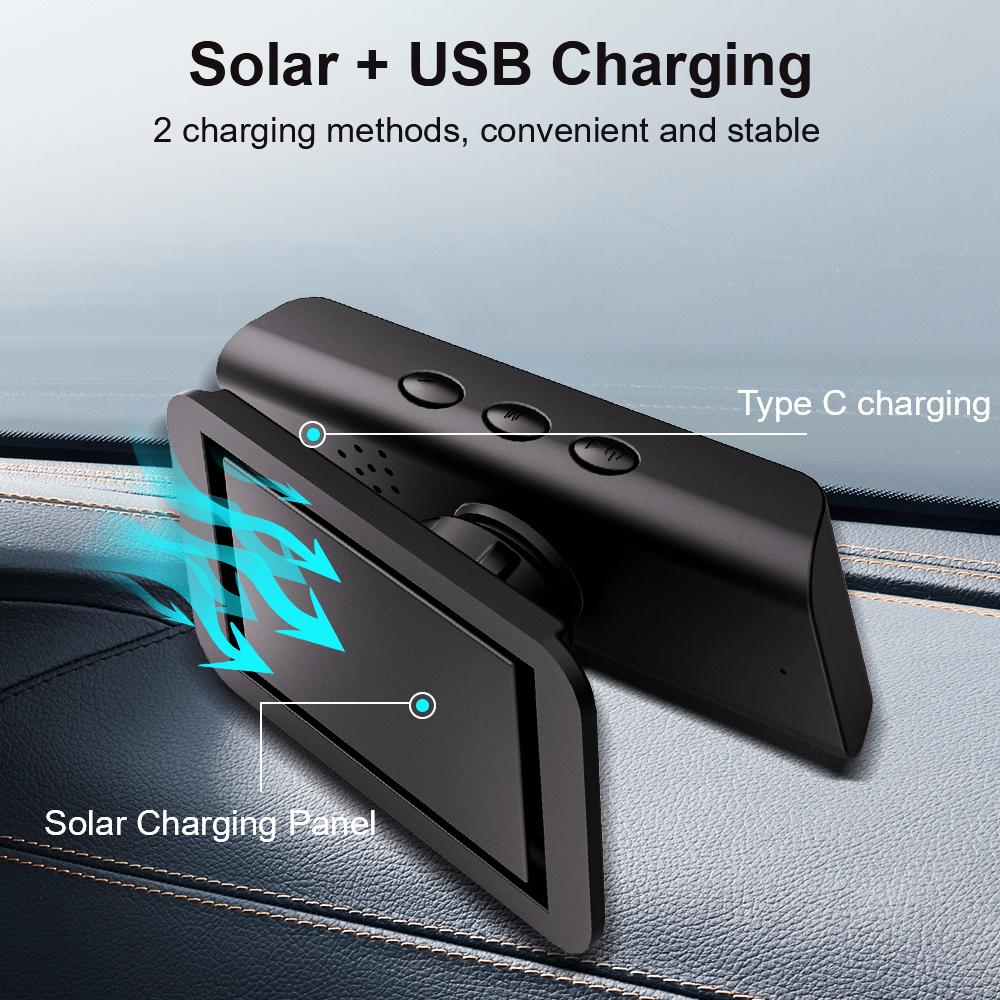 Auto Security Alarm Systems Digital LCD Display Car Tire Pressure Monitoring System USB / Solar TPMS 0-6.0Bar