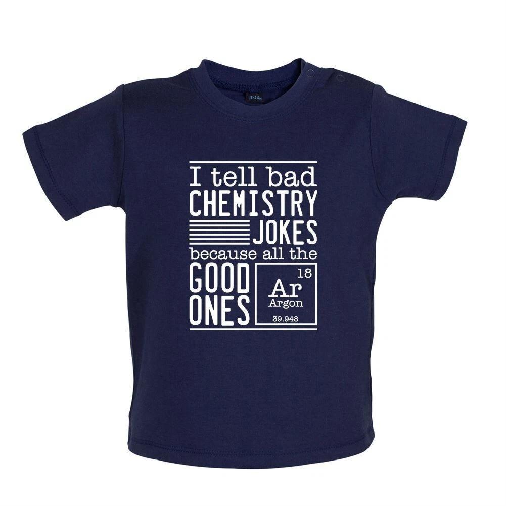 

I Tell Bath Chemistry Joke Funny - Baby Kids Boys Girls Unisex T-Shirt / Romper - Elet Science 100