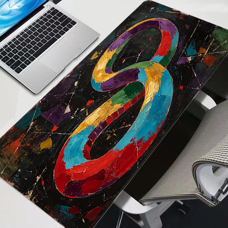 Mouse Pad Anime Carpe Abstract Oil Painting Large Pc Gamer Computer Mausepad Varmilo Keyboard Gaming Accessories Desk Mat