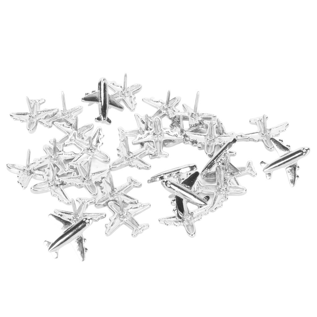 30 stücke Flugzeug Push Pins Niedlichen Metall Dekorative Reißzwecken mit Klarsichtbox für Kork Board Whiteboard P