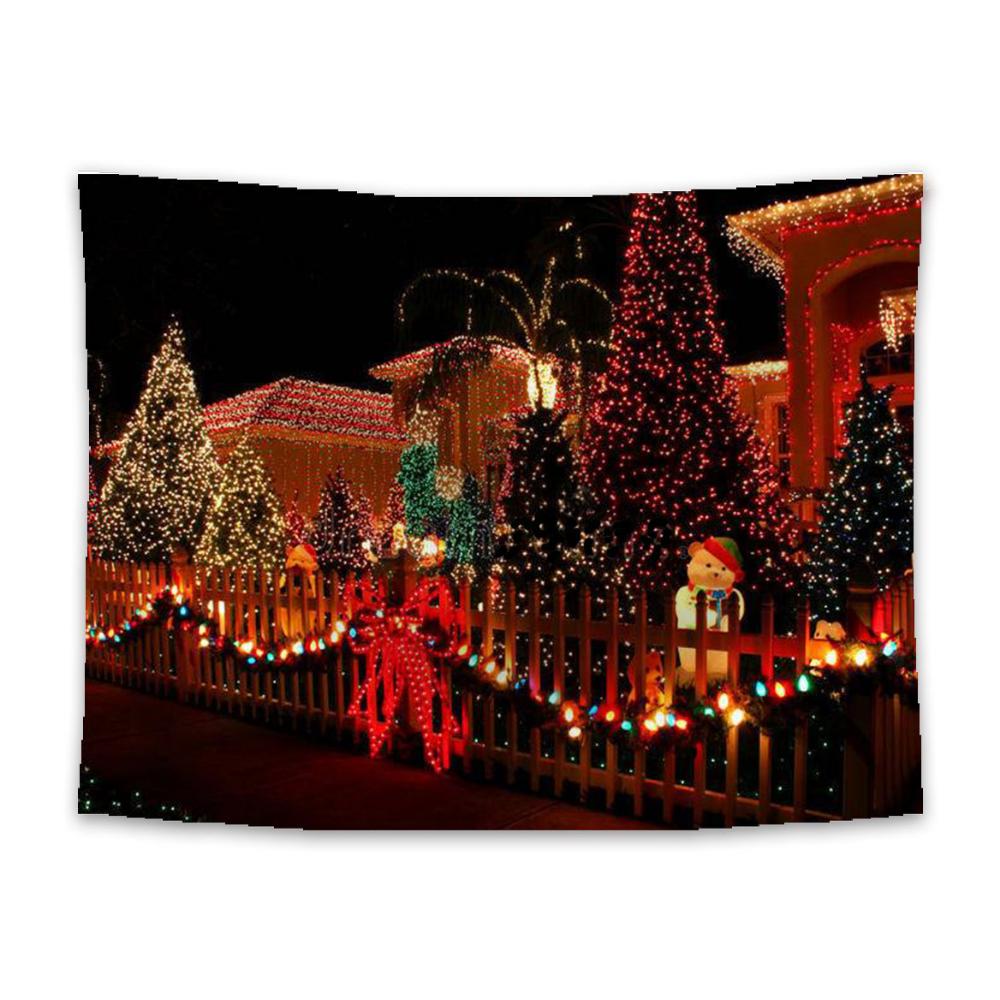 Christmas hanging cloth, wall cloth, background cloth, decorative cloth, room bedside tapestry, Nordic style tapestry