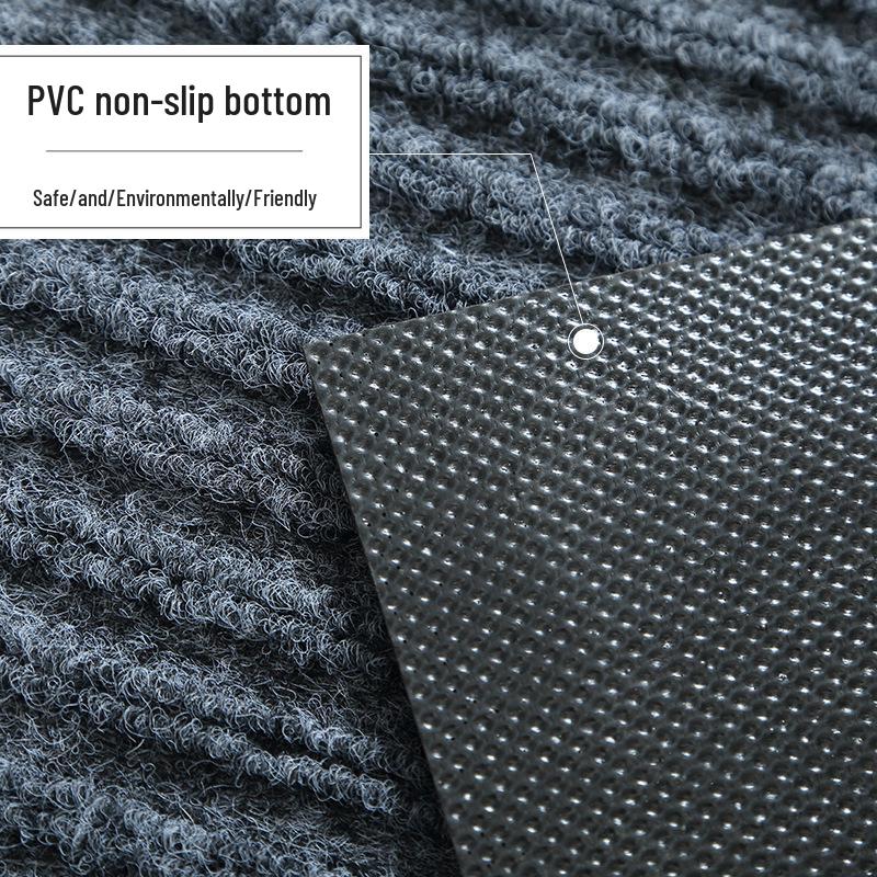 Non-slip PVC Floor Mat: Dirt-resistant, Water-absorbing Entryway Rug for Kitchen & Bathroom
